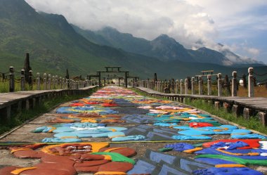 Naxi Village, Lijiang, Yunnan, China clipart