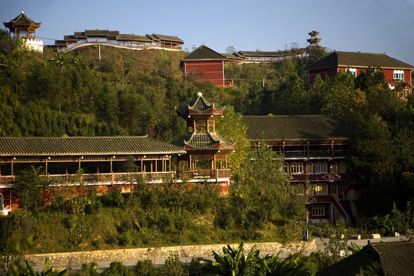 Starej chińskiej restauracji wsi guizhou prowincji w Chinach — Zdjęcie stockowe