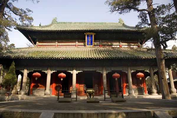 Hauptgebäude des Tempels, Mencius Shrime, shandong, China — Stockfoto