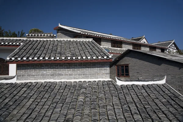Střechy, starobylé město, guiyang, Kuej-čou, Čína — Stock fotografie