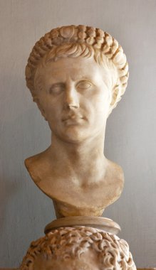 Statue Emperor Augustus Caesar Capitoline Museum Rome Italy clipart