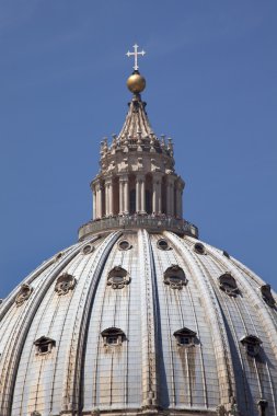 Michelangelo'nun kubbe Saint Peter's Bazilikası Vatikan Roma İtalya