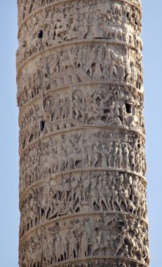 Marcus aurelius sütun piazza colonna Roma İtalya kadar yakın