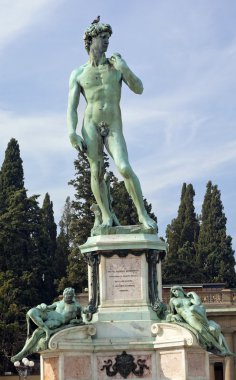 Monument to Michelangelo Florence Italy clipart