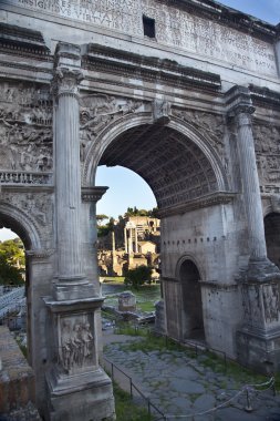 Ayrıntılar kemer septemus severus forum Roma İtalya