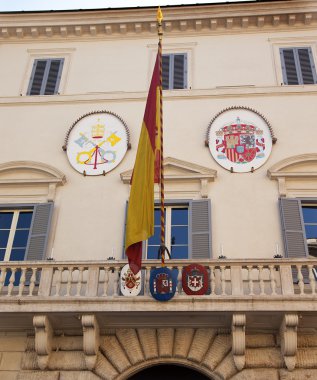 İspanyol İspanyol Büyükelçiliği adımlar piazza mignanelli Roma ita