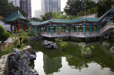 Çin su Bahçe wong tai sin temple kowloon hong kon Taocu