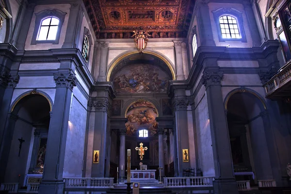 Собор Бадия Флорентина Базилика Флоренция Италия — стоковое фото