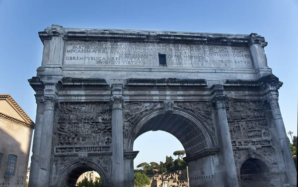 Septemus łuk forum Rzym Włochy — Zdjęcie stockowe