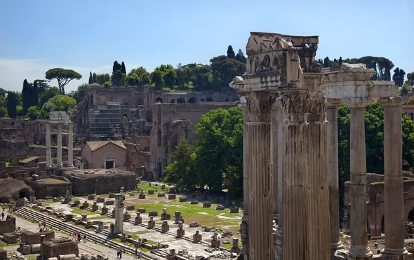 Forum genel bakış Roma İtalya — Stok fotoğraf