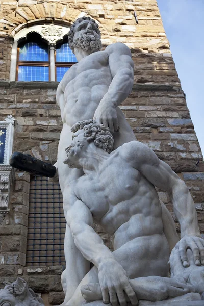 Статуя Геркулеса Банидинелли Палаццо Веккио Флоренция Италия — стоковое фото