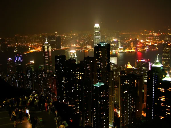 ヴィクトリア ・ ピークから香港 — ストック写真