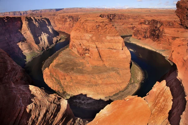 From the Rim Horseshoe Bend Glen Canyon Overlook Colorado River — Stock Photo, Image