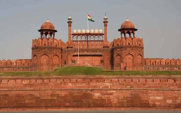 Lahore front gate rotes fort delhi, indien — Stockfoto