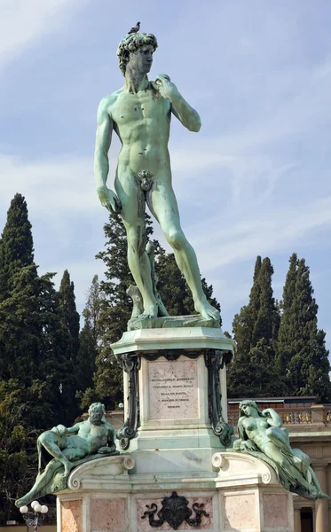 Monument to Michelangelo Florence Italy — Stock Photo, Image