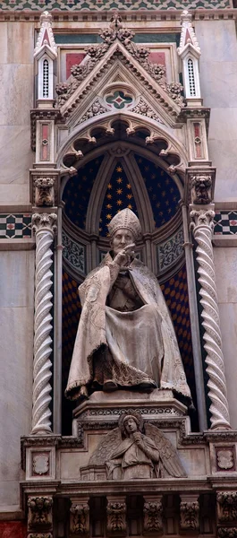 교황 동상 두오모 성당 이탈리아 플로렌스 — 스톡 사진