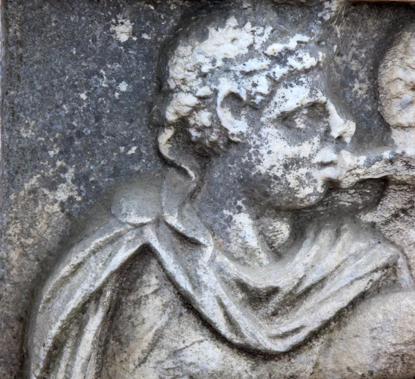 Romerska sten monument kejsaren ostia antica Italien — Stockfoto