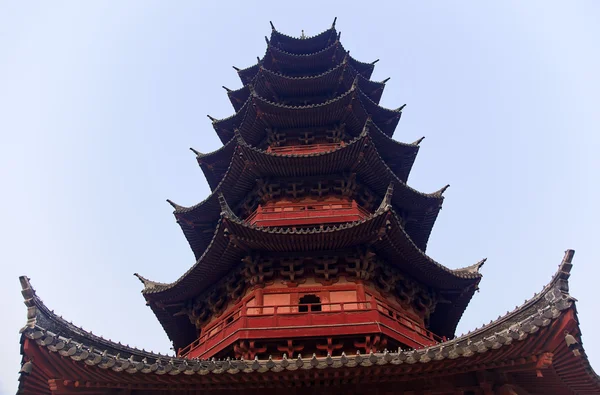 Antika kinesiska ruigang pagoda nära upp song dynastin suzhou hakan — Stockfoto