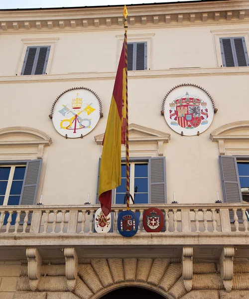 stock image Spanish Embassy Next to Spanish Steps Piazza Mignanelli Rome Ita