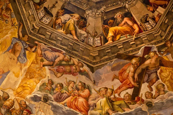 Cúpula Vasari Fresco Catedral Catedral Catedral Basílica Cúpula Florencia Italia — Foto de Stock