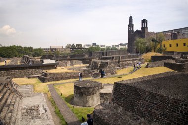 Aztec Archaelogical Site Mexico City clipart