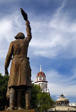Statue Miguel Hidalgo Hero of Mexican Revolution clipart