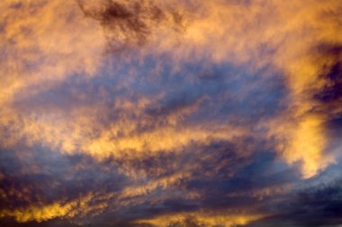 Sky Abstract at Sunset Missoula Montana clipart