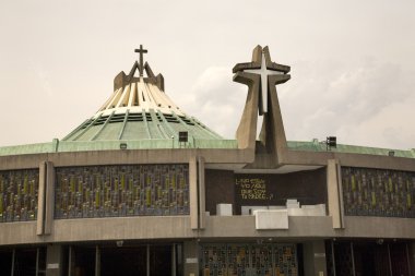 Modern Basilica, Guadalupe Shrine, Mexico City clipart