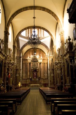 San Francisco Church Inside San Miguel Mexico clipart