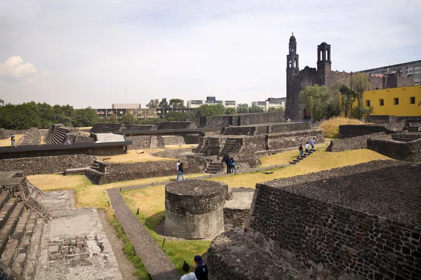 Aztec arkeologiska platsen Mexiko city — Stockfoto