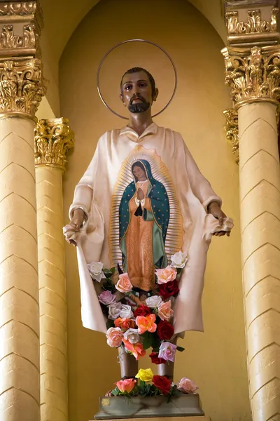 후안 디에고 동상 guadalupita 교회 멕시코 모 렐 리아 — 스톡 사진