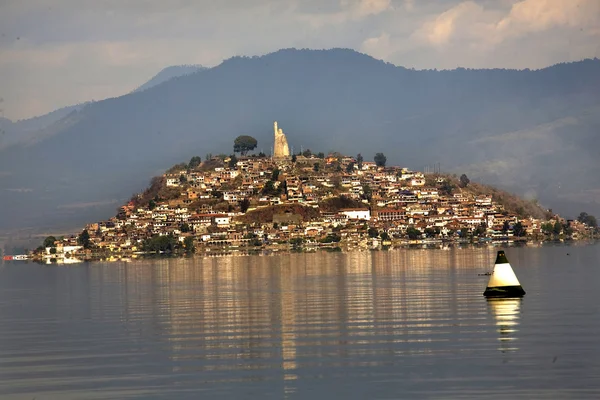 stock image Janitzio Island in Patzcuaro Lake Mexico