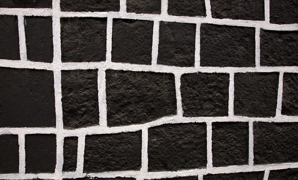 Svart vit kvadrat vägg Mexiko — Stockfoto