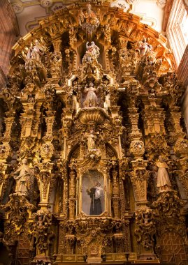 Altın sunağı parça valencia kilise guanajuato, mexico