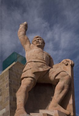 el pipilia heykeli gözden kaçırmak guanajuato, mexico