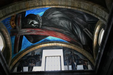 Orozco Mural Cabanas Cultural Institute King Phillip clipart