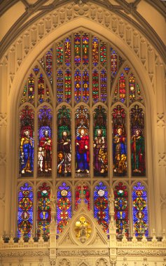 Trinity Church New York City Inside Stained Glass clipart