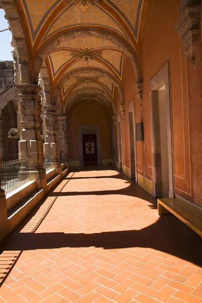 Orange Courtyard Arches Queretaro Mexique — Photo