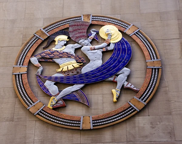Símbolo de bailarines Rockefeller Center Radio City Music Hall Nueva York — Foto de Stock
