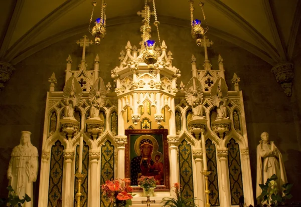 Mary ikonen Shrine Saint Patrick's Cathedral New York City — Stockfoto