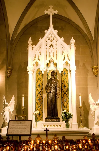 Santuario de San Judas Catedral de San Patricio Ciudad de Nueva York — Foto de Stock