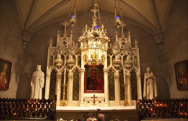 Mary pictogram heiligdom Saint Patrick Kathedraal New York City — Stockfoto