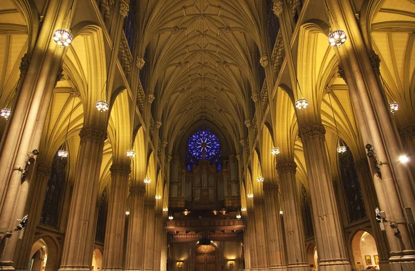 St. Patrick's Cathedral Insides New York City — Stock Photo, Image