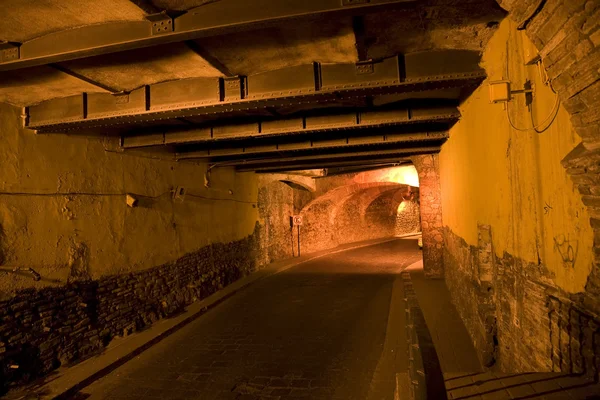 stock image Guanajuato Traffic Tunnel At Night Mexico