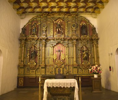 Chapel Altar Table Mission Dolores San Francisco California clipart