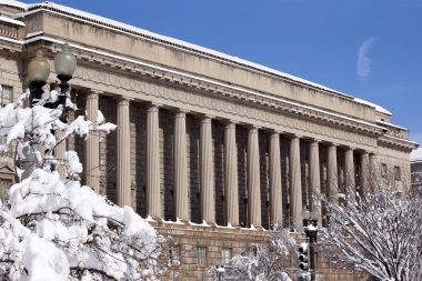 Commerce Department After the Snow Constitution Avenue Washingto clipart