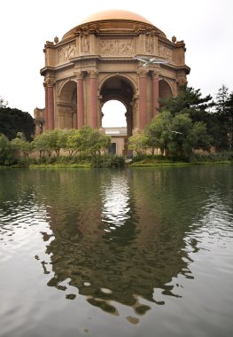 Dome Reflections Palace of Fine Arts Museum San Francisco Califo clipart