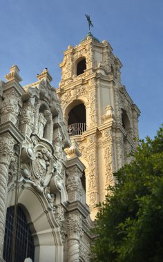 Açık süslü çan kulesi mission dolores san francisco Kaliforniya