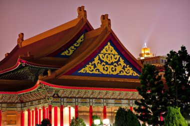 Roofs National Opera House Chiang Kai-Shek Memorial Taipei Taiwa clipart