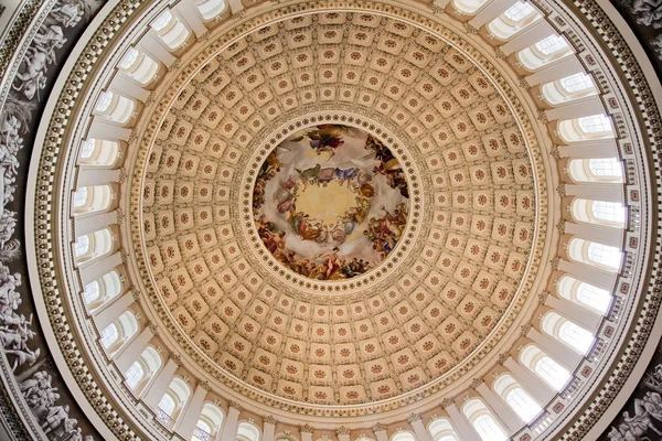 Nás capitol dome rotunda apothesis george washington dc — Stock fotografie